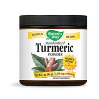 Nature's Way Standardized Turmeric Powder, 1,000 mg per Serving, Tru-ID Certification, Vegetarian, 3 Ounce (Packaging May Vary)
