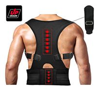 Magnetic Therapy Posture Support Back Brace -FDA Approved Medical Grade Adjustable Posture Corrector Brace Shoulder Back Support Belt- Relieves Neck, Back and Spine Pain (XXL)