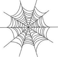 HotSaleStore Sticker Seals 48 !!! Spiderweb Halloween!!! Sticker Label Envelope Seals 1.2" Round