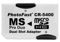 PhotoFast CR-5400 MicroSD to MS Pro Duo Adapter Dual Slot