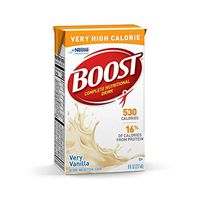 Boost VHC Very High Calorie Complete Nutritional Drink, Very Vanilla, 8 fl oz Box, 102 Pack (102 Pack)