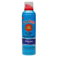 Gold Bond No Mess Foot Powder Spray, Fresh, 7 Ounce (Pack of 2) by Gold Bond