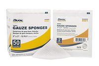 Dukal Gauze Sponge, Basic, 12-Ply, Sterile, 3" x 3" (Pack of 2400)