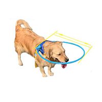 Forart Pet Safe Halo Harness for Blind Dogs Plastic Protective Vest Ring for Dogs with Sick Eyes Prevent Collision Soft Protective Vest Ring(Ship from USA)