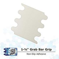 Holdfast Grab Bar Grips, 1-1/4", Clear, Grip Tape for Increased Safety Creates a Non-Slip Surface On Grab Rails, Adhering Traction Grip for Friction When Using Grab Bars in Showers or Bath Tubs