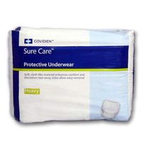 Sure Care Heavy Absorbency Pull On Underwear 1225 X-Large Case of 48, White