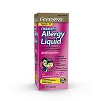 GoodSense Children's Allergy Liquid, Cherry Flavor, 4 Fluid Ounce for Allergy Relief