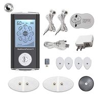 FDA Cleared TENS Unit HM8ML (Black + Wireless Pads Kit WI-9) Dual Purpose Wire or Wireless 8 Modes HealthmateForever Mini Pain Relief Body Device for Shoulder Muscle Soreness