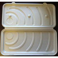 World Centric Compostable Unbleached Plant Fiber Pizza Box, 13 inch -- 200 per case.