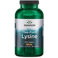 Swanson Amino Acid Free-Form L-Lysine 500 Milligrams 300 Capsules