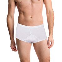 Incontinence Underwear for Men. White Y-Front Style That is Fitted and Discrete. High tech Fabric and Modern Cut Locks in Urine Incontinence. The Perfect Simple Solution for an Age-Old (Large)