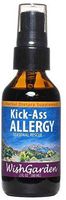 WishGarden Herbs - Kick Ass Allergy, Organic Herbal Allergy Supplement, Supports Immune Response to Seasonal Allergies (2 Ounce Pump)