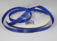 Royal Blue 3/8" Satin Ribbon w/Gold Edges (50 Yds)