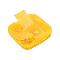 ROSENICE Multifunctional Pill Holder Portable 6 Slot Medicine Box Organizer Container