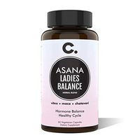 Asana LadiesBalance Original Vegan Herbal Blend Hormone Balance & Healthy Cycle Maca + Vitex + Shatavari + Green Tea