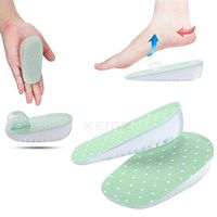 Gel Shoes Insoles Lift, Heels Lift Protector Inserts, Heel Support Medical Silicone Pads, Height Increase Cushion, Women’s Shock Absorbing Heel Cups, for Sore Heel Pain Bone Spur (Green, 0.59")