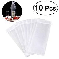 Pixnor 10 x Sheer Organza Wine Bottle Gift Bags for Present Weddings Party