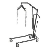 Drive Medical 13023SVKIT Hydraulic Patient Lift with Six Point Cradle, Includes 13023SV Patient Lift and 13023CSET 3" Caster Set, 6 Point Cradle Design, Adjustable Width Base