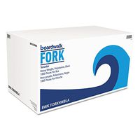 Boardwalk Full Length Polystyrene Cutlery, Fork, Black, 1000/Carton
