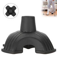 Cane Tip, Non-Slip Cane Mat, Crutches Non-slip Sleeve Cane Four Feet Flexible Plastic Head 19MM