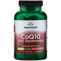 Swanson Maximum Strength Coq10 600 Milligrams w/ 60 Milligrams Tocotrienols 600 Milligrams 60 Sgels