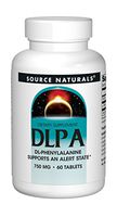 Source Naturals DLPA DL-Phenylalanine 750 mg Supplement That Supports An Alert State - 60 Tablets