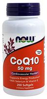 NOW Foods, CoQ10 50mg + VIT E 200 SGELS ( Multi-Pack)