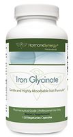 Iron Glycinate 29 mg. | Gentle and Highly Absorbable Iron Formula* | 120 VCaps | Pharmaceutical Grade