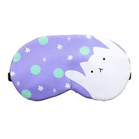 Cute Animal Blindfold Sleep Eye Mask with Ice bag (white cat)