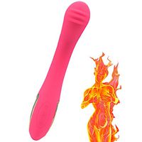 LED Light Therapeutic Personal Massager - 10 Speeds Patterns - USB Rechargeable - Handheld Cordless and Powerful - Massager for Muscle Aches - Sports (Pink)