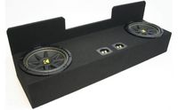 Compatible with Toyota Tacoma 95-04 Ext Cab Truck Dual 12" Kicker C12 Subwoofer Sub Box Enclosure 600 Watts Peak
