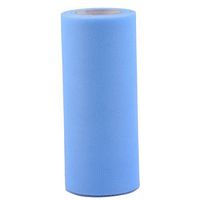 uxcell Polyester Wedding Party Table Chair DIY Adornment Tulle Spool Roll 6 Inch x 25 Yards Light Blue