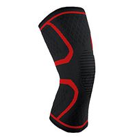 ProAthletic Knee Brace Compression Sleeve Support for Running,Sports,Basketball,Jogging, Arthritis and Injury Recovery-Single (Red, Small)