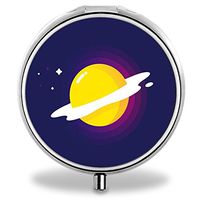 Egg Pill Case, Round Stainless Drug Organizer Container Medicine Cover for Pocket Daily&Weekly