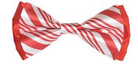 Candy Cane Christmas Bow Tie, 3.5" x 3.3"
