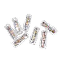 Hunputa Nail Art Decorating,Mermaid Nail Gradient Pearls Sequins Glitter Dazzling Manicure Nail Art Decorati (C)