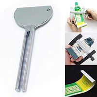 Weite Stainless Steel Tube Toothpaste Squeezer,Use Easily Multifunctional Silver Toothpaste Dispenser Sturdy Bathroom Tool (Silver)