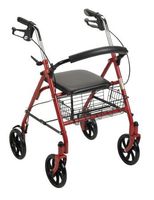 McKesson Durable Steel Rollator - Red - 1 Each/Each - 25713801