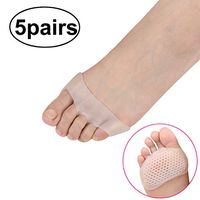 ULTNICE 5 Pairs Gel Toe Separator Bunion Splint Beehive Shaped Forefeet Sleeve Cushions