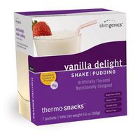 SlimGenics Thermo-Snacks ® |10g Protein - Alleviate Cravings, Increase Energy and Mental Focus, Enhance Weight Loss Results - Kosher Certified, 150 Calories - 7 Packets | Vanilla Delight