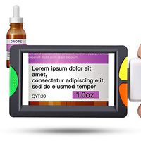 Eyoyo Portable Digital Magnifier 4.3 Inch Screen 2X-12X Zoom Auto Focus Fucntion Electric Reading Aid with Foldable Handle for Low Vision Color Blindness