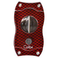 Colibri V-Cut Cigar Cutter - Red Carbon Fiber