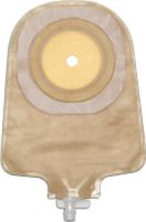 Hollister Premier One-Piece Urostomy Pouch with Flat Cut-to-fit Flat Flextend Skin Barrier, One Sided ComfortWear Panel and Tape Border 2-1/2" Stoma Opening (Box of 10 Each)
