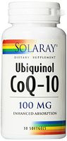Solaray CoQ-10 Ubiquinol Capsules, 100mg, 30 Count