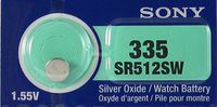 Sony Silver Oxide 1.55V Batteries Size SR512SW (335) (Pack of 5)