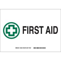 Brady 41233, First Aid Sign, (Pack of 15 pcs)