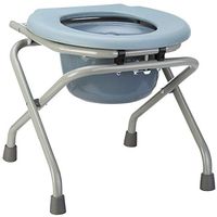 YXIUER Folding Commode Portable Toilet Seat - Bedside Commode Chair - Comfort Chair Perfect for Camping, Hiking, Trips, Construction Sites, and More