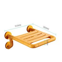 Bath Stool Safety Bathroom Stool Hospital Elderly Apartment Shower Stool Bath Chair Wall Stool Wall Chair (Color : Yellow)