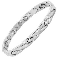 Holistic Magnets Womens Magnetic Bracelets Health Bracelets for Arthritis Pain Relief Carpal Tunnel Tendonitis Tennis Wrist Elbow Joint-Healing Bracelet-SSM (8.5 in / 21.5 cm)