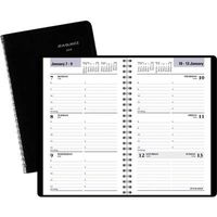 DayMinder Recycled Weekly Appointment Book, 4 7/8" x 8" Inches, Black (G200-00)